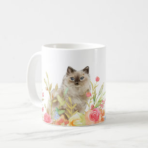Chat dans un jardin de Mug Fleur sauvage