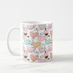 Chat dans une tasse Design motif 01 w