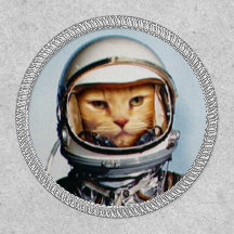 Chat d'astronaute rétro
