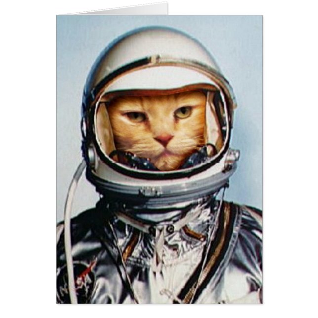 Chat d'astronaute rétro (Devant)