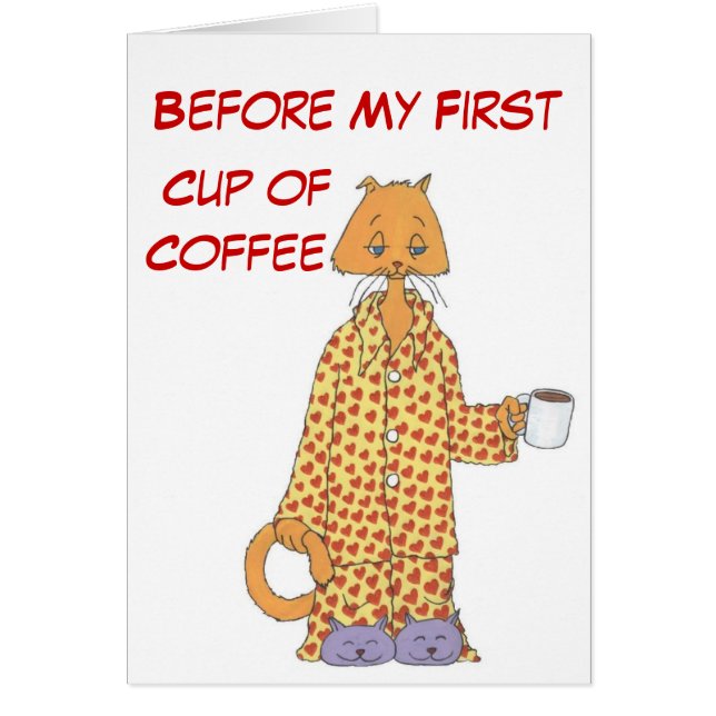 Chat de café de matin (Devant)