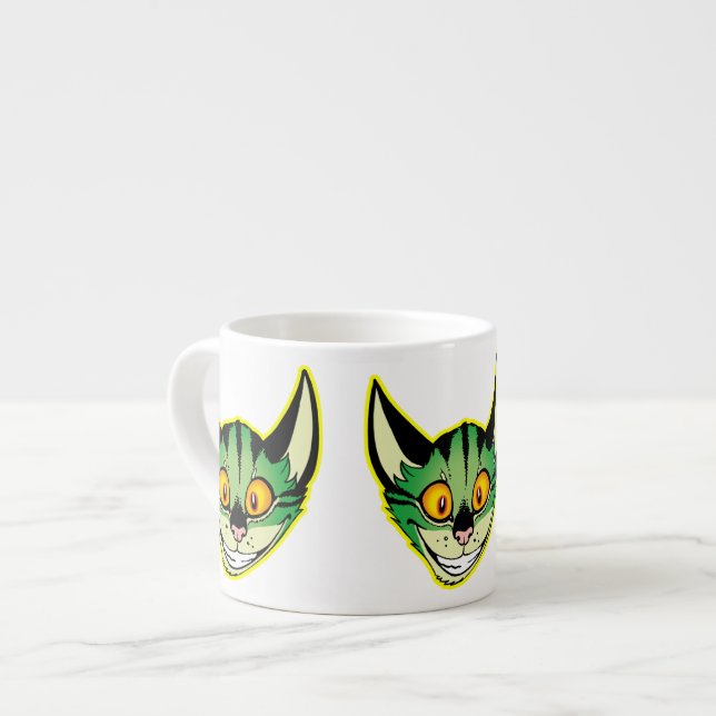Chat de dessin fluorescent Espresso Mug (Devant gauche)