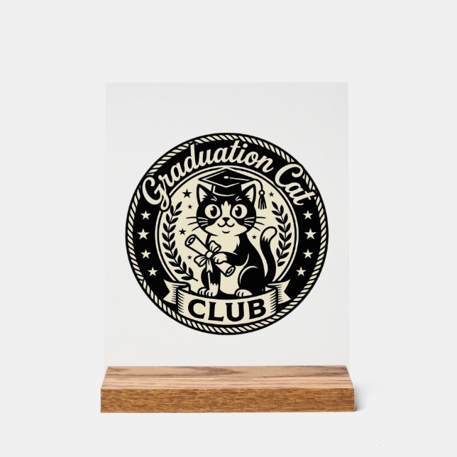 Chat de fin d'études Chat drôle Graphique - Chat d (Recto)