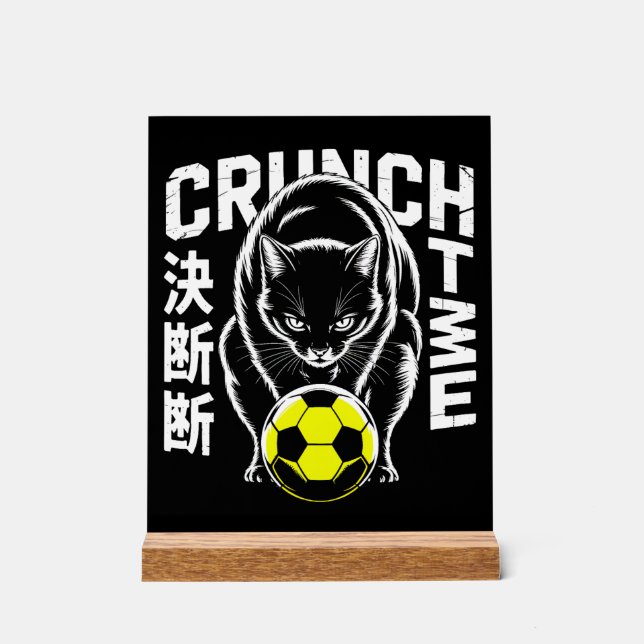 Chat de foot graphique - Décoration murale motivan (Recto)