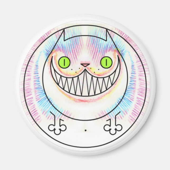 Chat de graisse avec un aimant à grains de chat Ch (Devant)