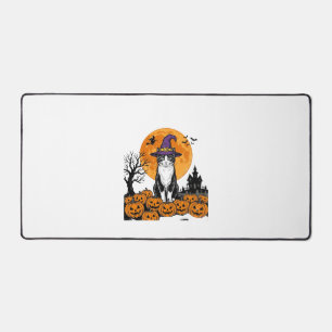Chat de Halloween Sorcière Citrouille Vintage Épou