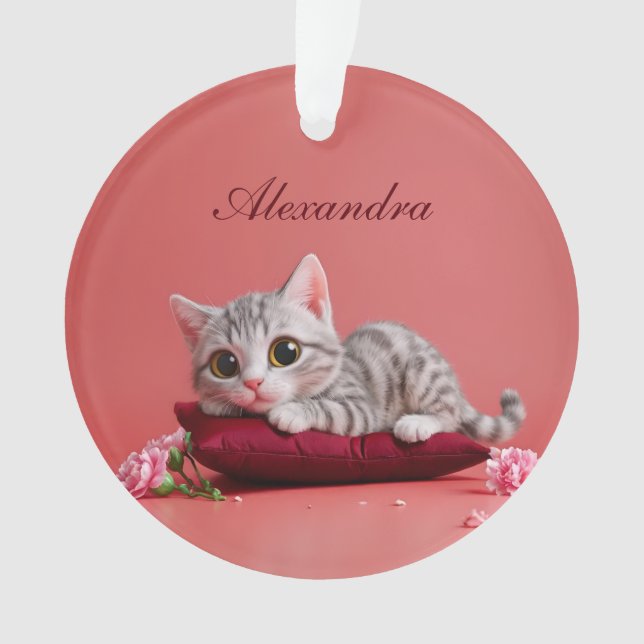 Chat de janvier mignon avec oeillets (devant)