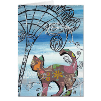 Chat de jardin d'hiver