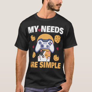 Chat de jeu de cookies vidéo T-Shirt de jeu pour c