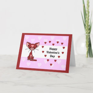 Chat de Leroy - carte de Saint-Valentin