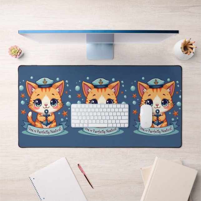 Chat de navigation Kawaii Pun d'ancre (Bureau 1)