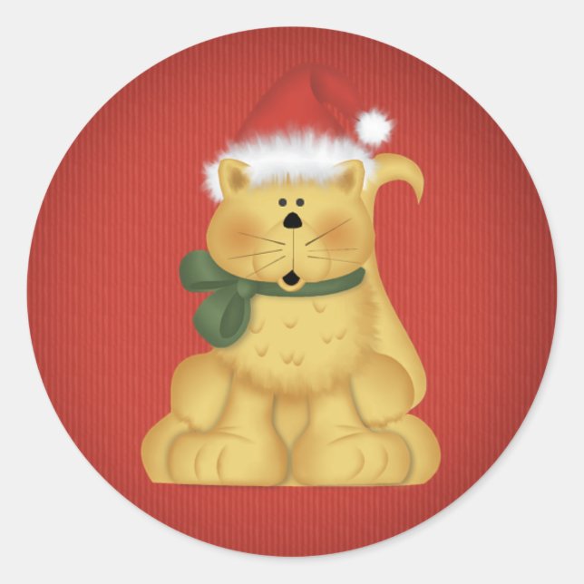 Chat de Noël 1 - Stickers de Noël (Devant)