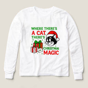 Chat de Noël adorable pour les enfants amateurs de