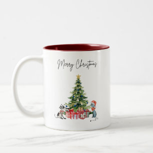 Chat de Noël et Mug de Chien