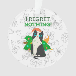 Chat de Noël grincheux