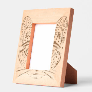 Chat de pochoirs en Cadre Gravé