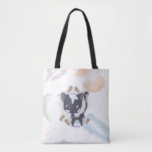 Chat de poisson Kawaii avec Sac fourre-tout de plu