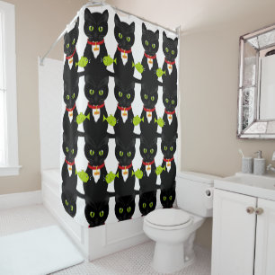 Chat de rideau de douche