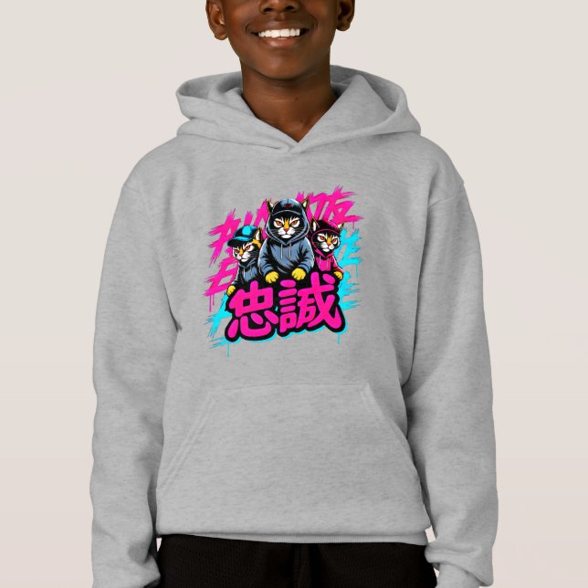 Chat de rue japonais cool - Cadeau pour les fans d (Devant)