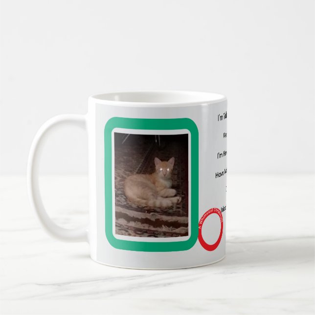 Chat de Yule Mug Classique de Noël Fantaisiste, 11 (Gauche)