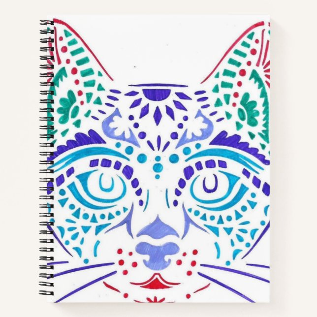 chat dessins pour carnet (Devant)