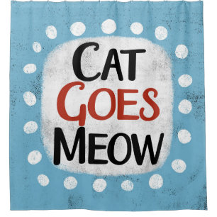 Chat devient Meow Douche rideau