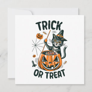 Chat d'Halloween abstrait