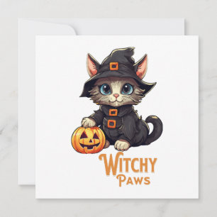 Chat d'Halloween Pattes de Sorcière