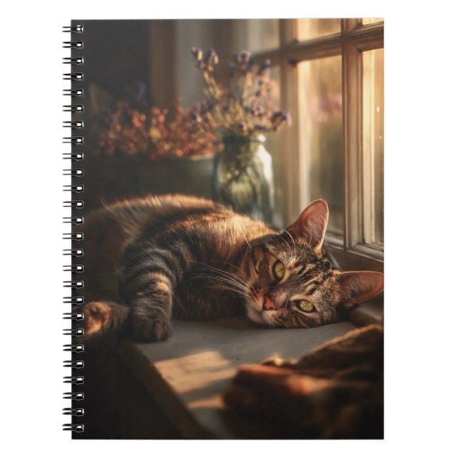 Chat douillet dans le Carnet spiral solaire (Devant)