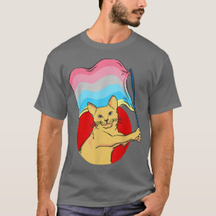 Chat Drapeau Genderflux - T-shirt Genre Non-binair