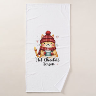 Chat Drôle Chocolat Chaud Saison Joyeux Noël Maman