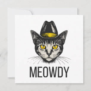 Chat Drôle Meowdy