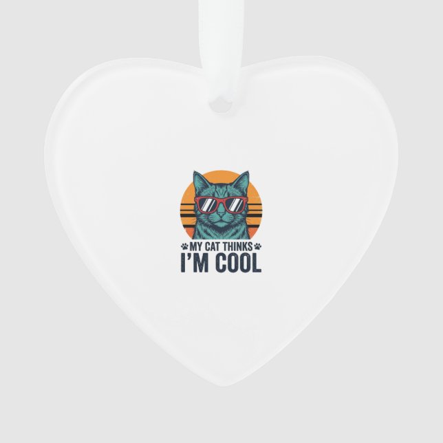 Chat Drôle Pense Que Je Suis Cool Vintage (devant)