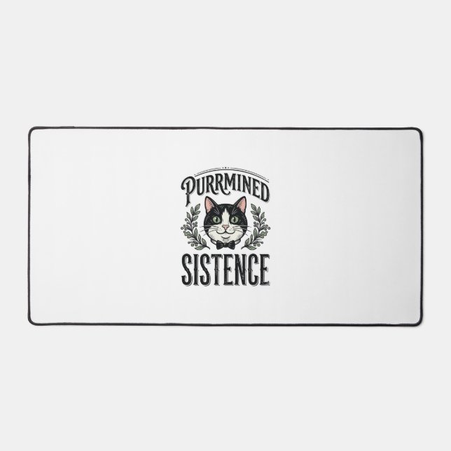 Chat Drôle Purrminé Sistence Graphique Vintage_1 (Recto)