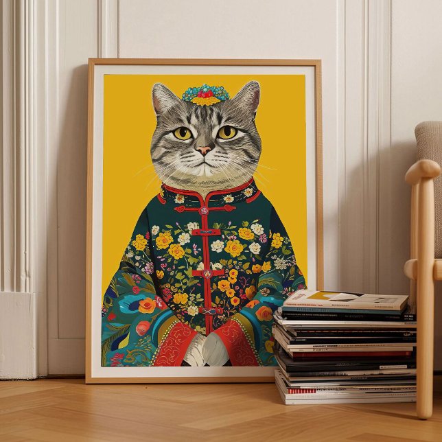 Chat en kimono Impression Couleur Chat Impression  (Créateur téléchargé)