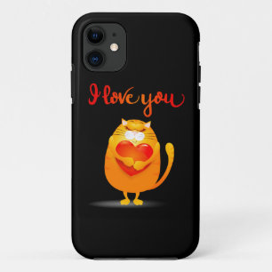 Chat en Love iPhone / coque ipad