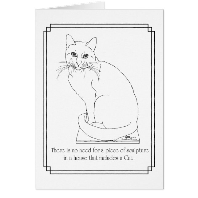 Chat en œuvre d'art (Devant)