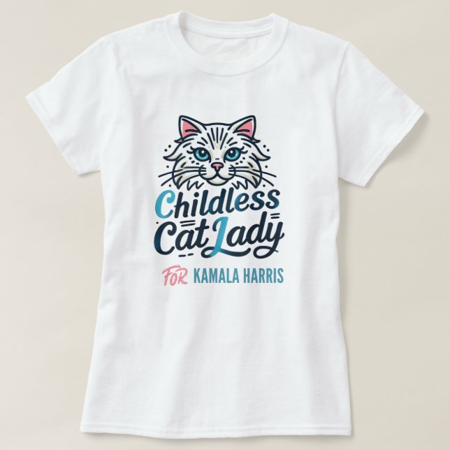 Chat-enfant Dame pour Kamala Harris T-shirt (Design devant)