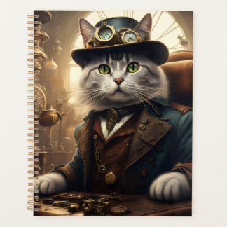 Chat et chien steampunk