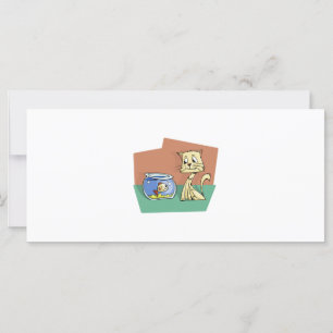 Chat et cuvette de poisson