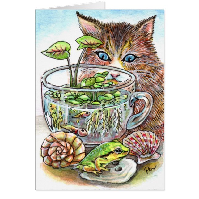 Chat et grenouille (Devant)