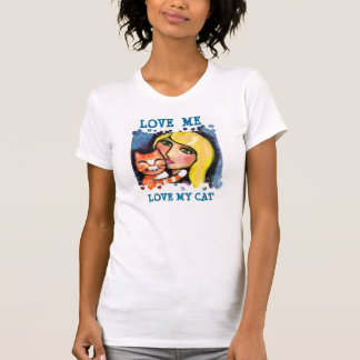 Chat et Madame blonde T-Shirt