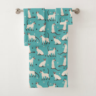 Chat et pattes de Siamese bleu Turquoise