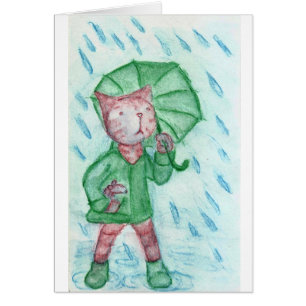 Chat et souris sous la pluie