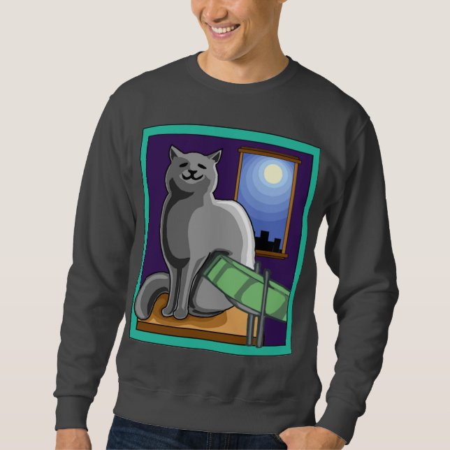 Chat et sweatshirt de Steelpan (tambours (Devant)