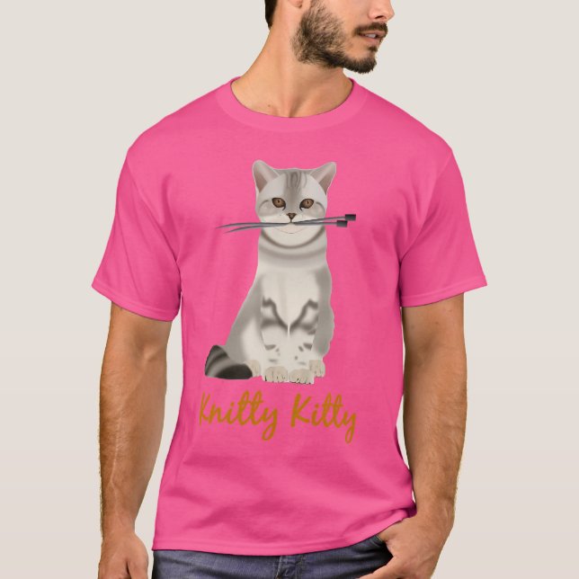 Chat Et Tricot Amateurs Tshirt (Devant)