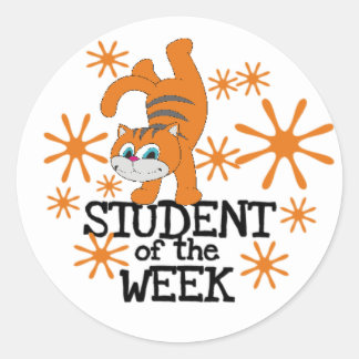 Chat Étudiant de la semaine Stickers