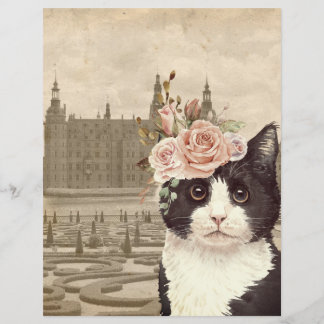 Chat fantaisie & Papier à rebut de château