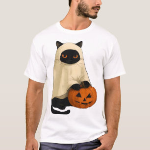 Chat Fantôme Noir avec T-Shirt Essentiel de Citrou