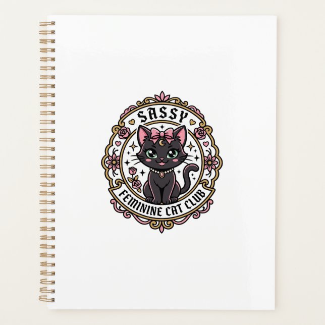Chat Féminin Sassy Design Amusant pour Amoureux de (Devant)